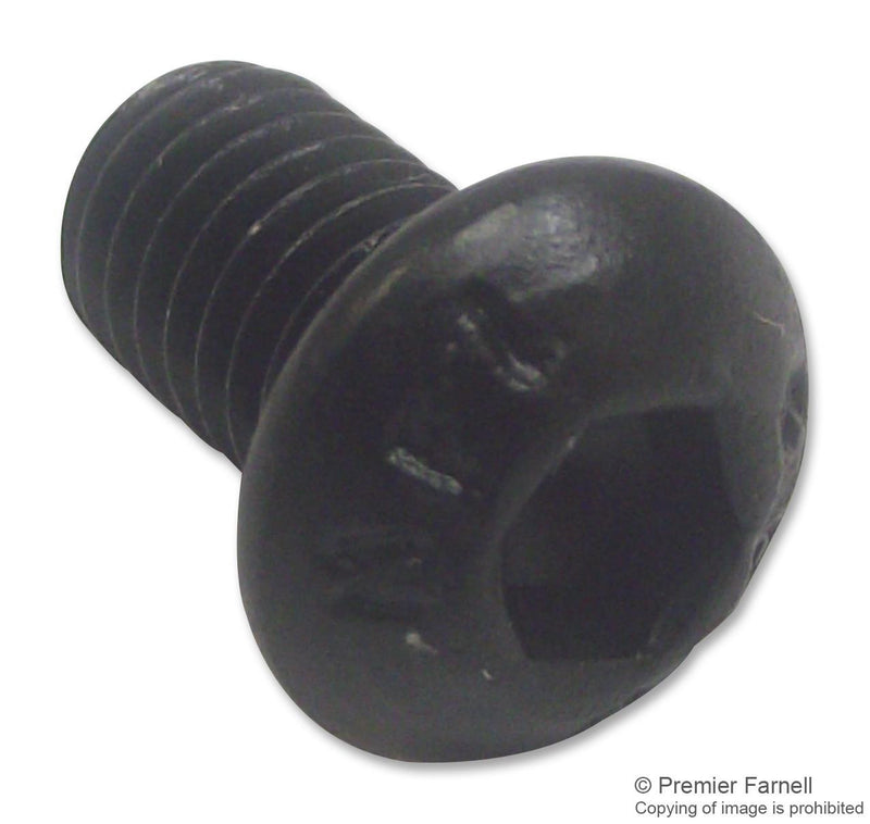 TR FASTENINGS M510 BHHTMCZ50- Socket Screw, Button Head Hex Socket, Steel, 10 mm, M5, Pack of 100