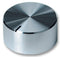 MULTICOMP 22S-4D Knob, Round Shaft, 4 mm, Aluminium, Round with Top Indicator Line, 22 mm