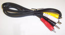 PRO SIGNAL JR9031-1M Audio / Video Cable Assembly, 3.5mm Stereo Jack Plug, Phono (RCA) Plug, x 3, 3.2 ft, 1 m, Black