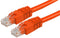 PRO SIGNAL PS11202 RJ45 Male to Male Cat6 UTP Ethernet Patch Lead, 0.5m Orange