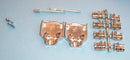 MH CONNECTORS MHDTZK9-RA-HI-K D Sub Backshell, Diecast, Rapid Assembly, DE, 180&deg;, Zinc Body