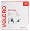 VELCRO COMPANIES 60219 White Stick On Hook and Loop Adhesive Tape - 20mm x 10m