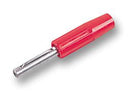DELTRON COMPONENTS 550-0500 Banana Test Connector, 4mm, Plug, Cable Mount, 10 A, 50 V, Silver Plated Contacts, Red