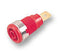 STAUBLI 23.3060-22 Banana Test Connector, 4mm, Jack, Panel Mount, 32 A, 1 kV, Gold Plated Contacts, Red