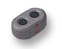 FAIR-RITE 2843000302 Ferrite Core, Cylindrical, 130 ohm, 10.3 mm Length, 20 MHz to 300 MHz, 3.8 mm ID
