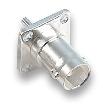 GREENPAR - TE CONNECTIVITY 1-1337446-1 75 ohm BNC Panel Mount Flanged Socket, DC to 2GHz - Solder Termination