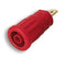 HIRSCHMANN TEST AND MEASUREMENT 972361101 Banana Test Connector, 4mm, Receptacle, Panel Mount, 24 A, 1 kV, Gold Plated Contacts, Red