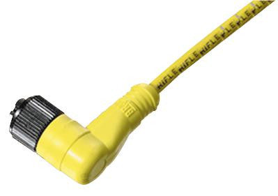 BRAD 804001E03M050 Sensor Cable, Micro Change, M12 Plug, 4 Way, Free Ends, 5 m, 16.4 ft
