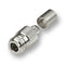HUBER & SUHNER 21 N-50-7-13/133NE RF / Coaxial Connector, N Coaxial, Straight Jack, Crimp, 50 ohm, RG213, Brass