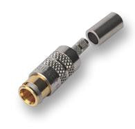 HUBER & SUHNER 21 MCX-50-2-13/111NH RF / Coaxial Connector, MCX Coaxial, Straight Jack, Crimp, 50 ohm, RG174, RG188A, RG316