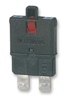 ETA 1610-21-10A Thermal Circuit Breaker, 1610 Series, 28 VDC, 10 A, 1 Pole, Auto Fuse Holder