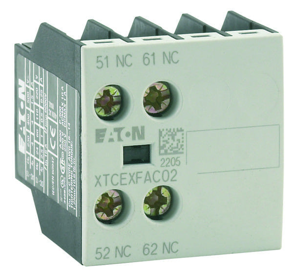 EATON CUTLER HAMMER XTCEXFAC11 CONTACTOR AUXILIARY CONTACT