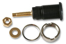 STAUBLI 23.3020-21 Banana Test Connector, 4mm, Jack, Panel Mount, 32 A, 1 kV, Gold Plated Contacts, Black