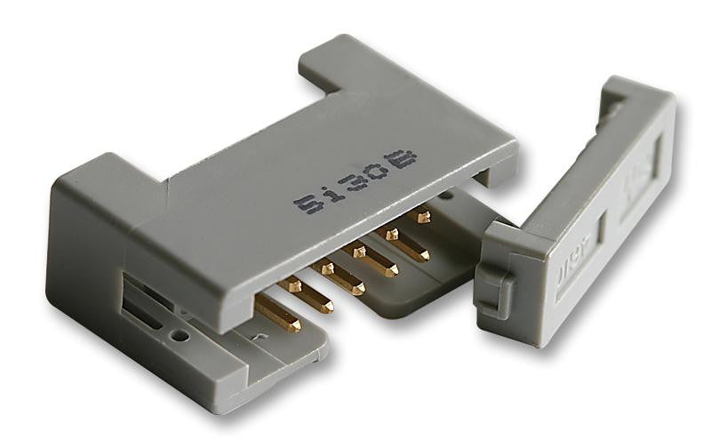 3M 4610-6051 Wire-To-Board Connector, No Lugs, 2.54 mm, 10 Contacts, Plug, 4600 Series, IDC / IDT, 2 Rows