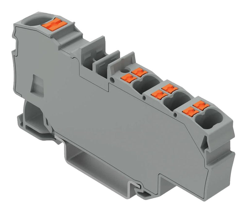 Wago 2206-8031 Terminal Block DIN Rail 7POS 8AWG New