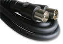 PRO SIGNAL AP00459 Audio / Video Cable Assembly, TV, Coaxial Plug, TV, Coaxial Plug, 3.2 ft, 1 m, Black