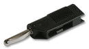 HIRSCHMANN TEST AND MEASUREMENT 930435100 Banana Test Connector, 4mm, Plug, Panel Mount, 30 A, 60 V, Nickel Plated Contacts, Black