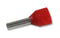 WEIDMULLER 9037570000 Wire Ferrule Terminal, Twin Entry, Twin Entry, 7 AWG, 10 mm&sup2;, Red, PP (Polypropylene)