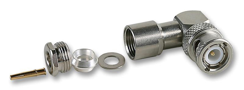 RADIALL R141156000 RF / Coaxial Connector, BNC Coaxial, Right Angle Plug, Solder, 50 ohm