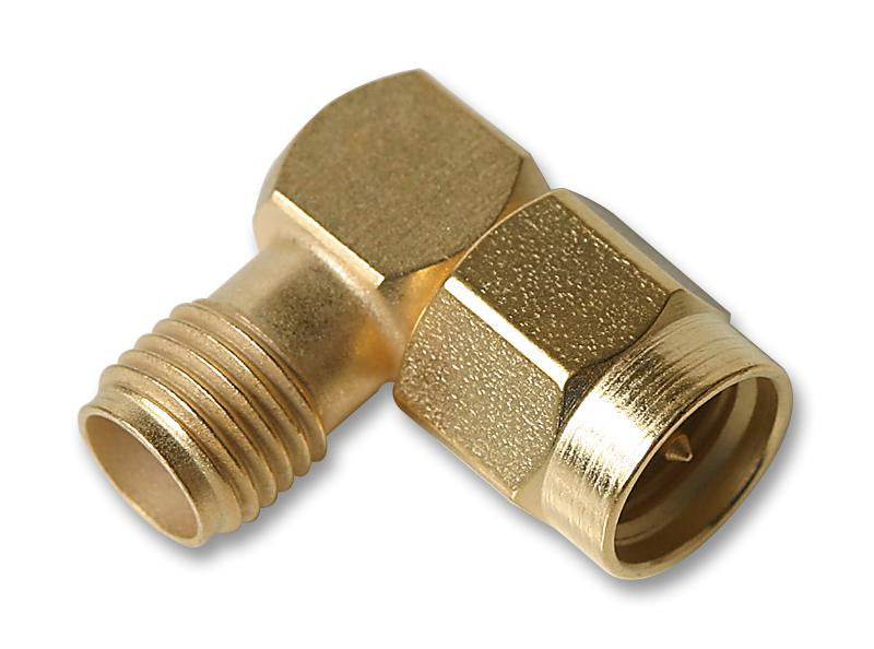 RADIALL R125771001 RF / Coaxial Adaptor, Inter Series Coaxial, Right Angle Adapter, SMA, Plug, SMA, Jack