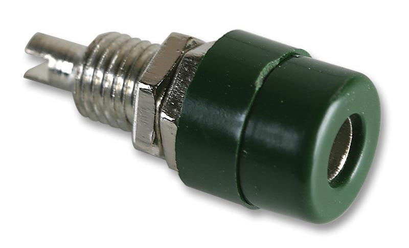 HIRSCHMANN TEST AND MEASUREMENT 930176104 Binding Post, BIL 20 Series, 32 A, 60 V, Nickel Plated Contacts, Brass, Green