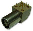 LEMO EPG.1B.306.HLN Circular Connector, 1B Series, Panel Mount Receptacle, 6 Contacts, Solder Socket, Push-Pull