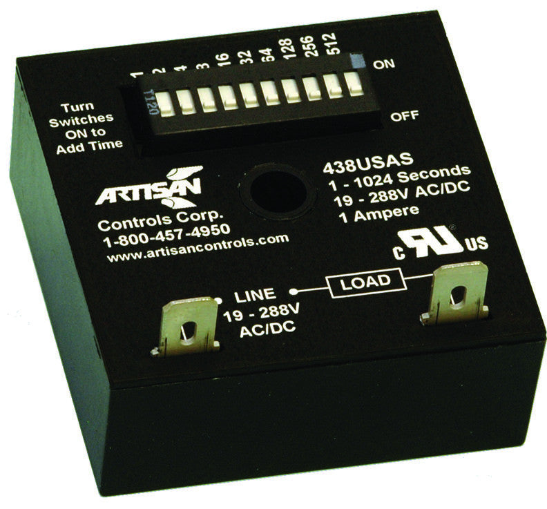 ARTISAN CONTROLS 438USAS SOLID STATE TIMER, 1024SEC, 288VAC/DC