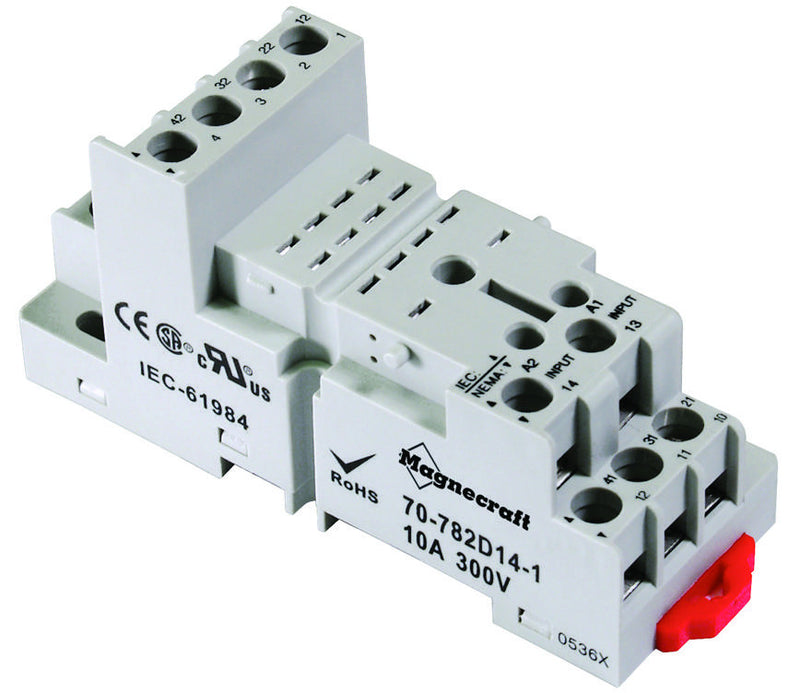 SCHNEIDER ELECTRIC/MAGNECRAFT 70-782D14-1 RELAY SOCKET