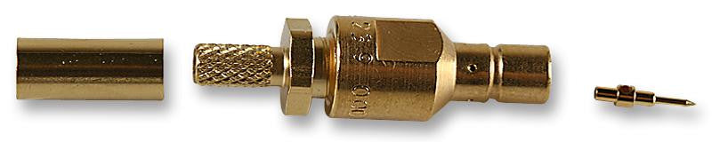 RADIALL R114239000 RF / Coaxial Connector, SMB Coaxial, Straight Jack, Crimp, 50 ohm, RG179, RG187, RG188, RG316