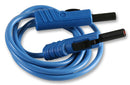 HIRSCHMANN TEST AND MEASUREMENT 973646102 Test Lead, 4mm Banana Plug to 4mm Banana Plug, Blue, 60 V, 16 A, 1 m