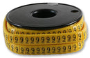 PRO POWER FM1(9) Wire Marker, Oval, Slide On Pre Printed, 9, Black, Yellow, 5mm, 6 mm