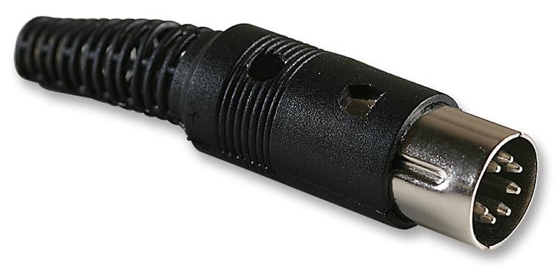 PRO SIGNAL PSG01556 DIN Audio / Video Connector, 7 Contacts, Plug, Cable Mount