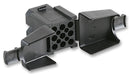 SOURIAU SMS9RDH1 Connector Housing, Cable Mount, Integrated Strain Relief Hood, SMS QIKMATE Series, Receptacle