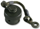 AMPHENOL 62GB-812-08 Dust Cap / Cover, Size 8, Cap and Cord, 62GB Series Connectors, Aluminium Body, 62 GB Series