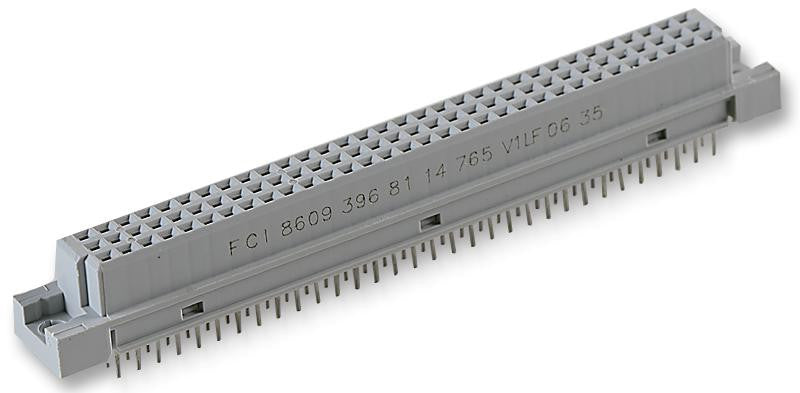 AMPHENOL FCI 86093968114765V1LF DIN 41612 Connector, 96 Contacts, Receptacle, 2.54 mm, 3 Row, a + b + c