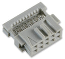 AMP - TE CONNECTIVITY 1-215911-0 Wire-To-Board Connector, 2.54 mm, 10 Contacts, Receptacle, AMP-LATCH Series, IDC / IDT, 2 Rows