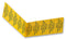 TE CONNECTIVITY 13029 Label, Warning, Isolate, Vinyl, Black on Yellow, Self Adhesive, 19mm x 40mm, Card of 10