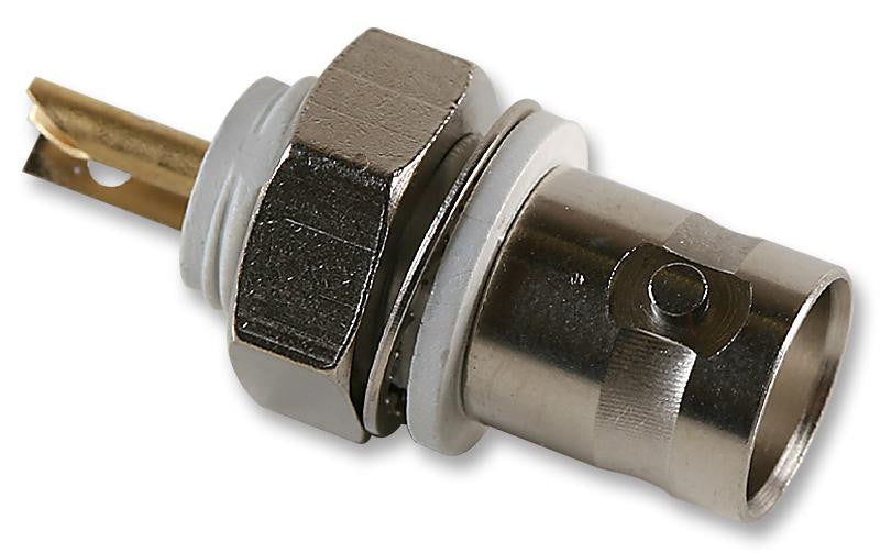 RADIALL R141574000 RF / Coaxial Connector, BNC Coaxial, Straight Bulkhead Jack, Solder, 50 ohm, Beryllium Copper