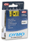 DYMO 43618 TAPE, BLACK/YELLOW, 6MM