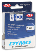 DYMO 40914 TAPE, BLUE/WHITE, 9MM
