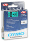 DYMO 40919 TAPE, BLACK/GREEN, 9MM