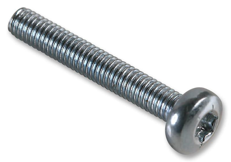 TR FASTENINGS 1961030020071DO Machine Screw, M3, Steel, 20 mm, Bright Zinc, Pan Head Torx