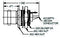 TROMPETER BJ27 RF / Coaxial Connector, Triaxial, Straight Bulkhead Jack, Solder, 50 ohm, Beryllium Copper