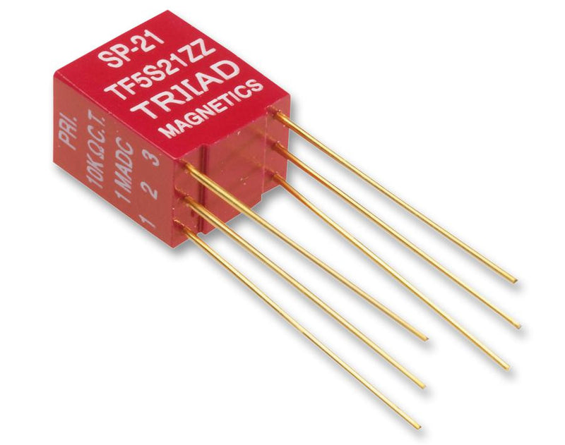 TRIAD MAGNETICS SP-67 Audio Transformer, Red Spec Series, 3 mA, 600 ohm, 600 ohm, Through Hole, Red Spec Series