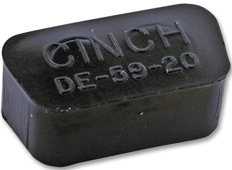 CINCH DE60-20 Dust Cap / Cover, Dust Cap, Shell Size E 9 Position D Subminiature Plug Connectors
