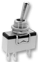 APEM 647H/2 Toggle Switch, DPDT, Non Illuminated, (On)-Off-(On), 600H Series, Panel, 15 A