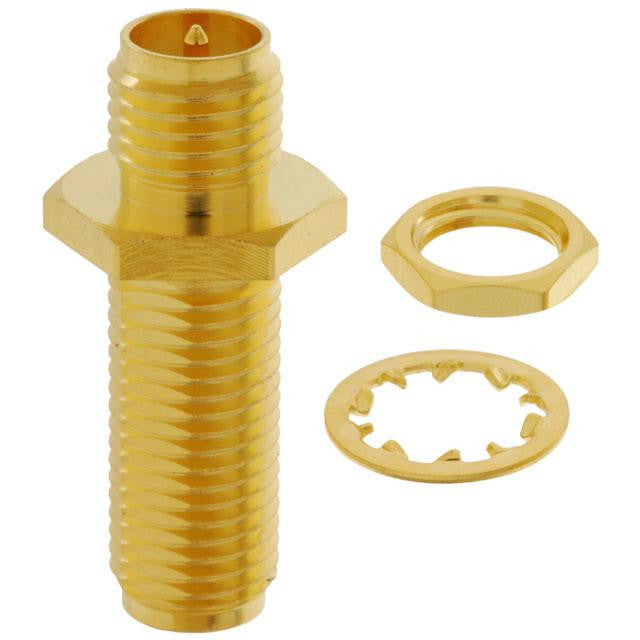 AMPHENOL CONNEX 132170RP RF / Coaxial Adaptor, SMA Coaxial, Straight Bulkhead Adapter, SMA, Jack, SMA RP, Jack