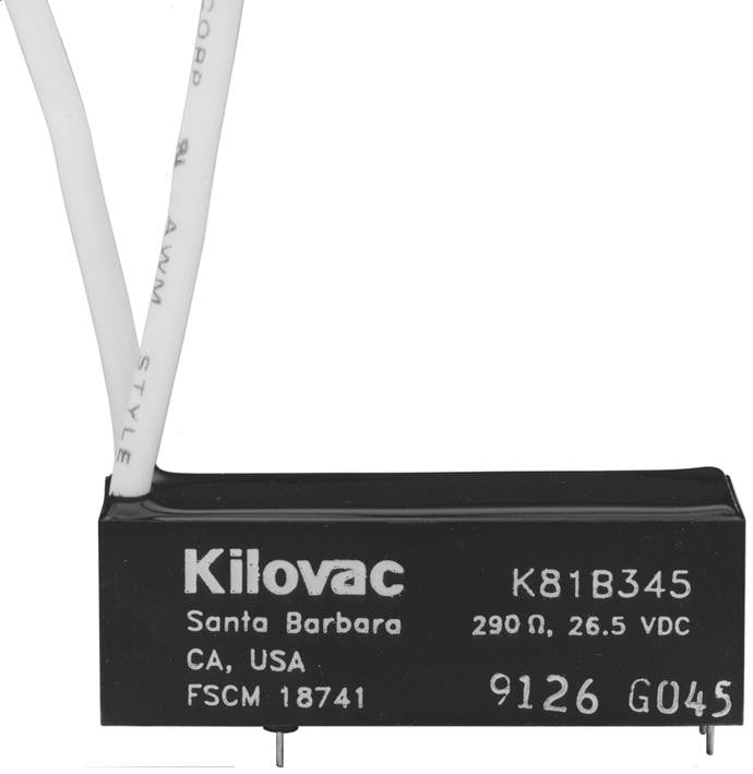 KILOVAC - TE CONNECTIVITY K81AB57 General Purpose Relay, K81 Series, Power, SPST-NO, 26.5 VDC, 10 A
