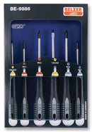 BAHCO BE-9886 6-PC SCREWDRIVER SET, SL/PH/PZ