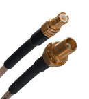 Johnson - Cinch Connectivity 415-0016-MM250 RF / Coaxial Cable Assembly MCX Straight Plug Bulkhead Jack RG316 50 ohm 9.84 " 250 mm